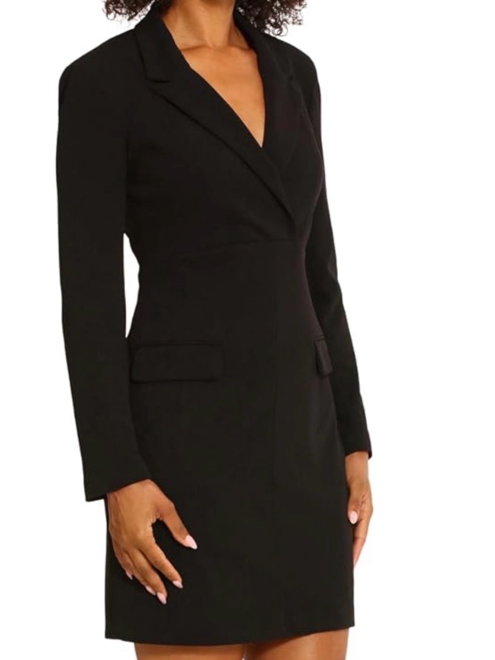 Maggy London Women's Long Sleeve Tuxedo Dress Wear to Work Size 6 NWOT